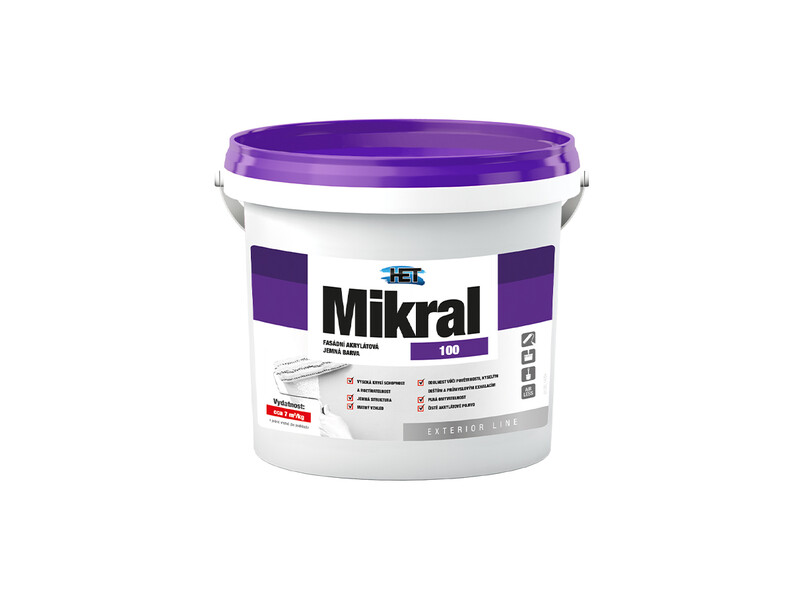 <strong>Het Mikral 100 - Hladká fasádna akrylátová farba 1kg</strong> main image
