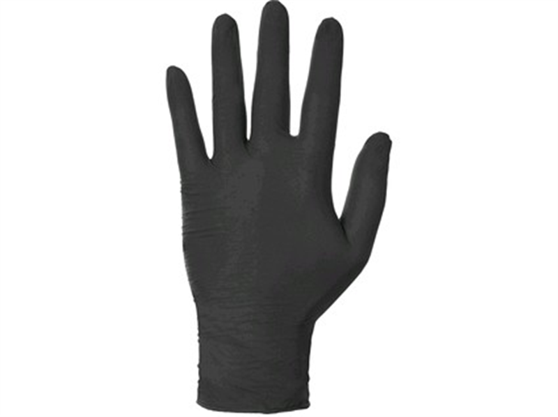 Jednorazové rukavice STERN BLACK nitrilové nepudrované-image