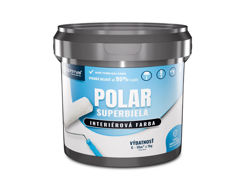 Optimal Polar - interiérová biela farba 1,5kg-image